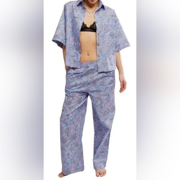 Free People Sleeper Check PJs
